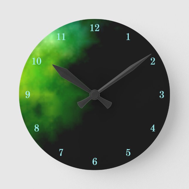 Beautiful Outer Space Wall Clock Runde Wanduhr (Vorderseite)