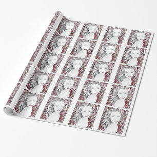 Beautiful Paisley Female Elf Geschenkpapier