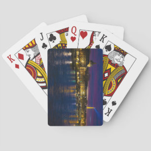 Beautiful Paris Frankreich Abend Skyline Spielkarten