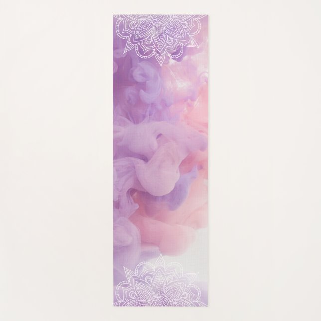 Beautiful Pastel Colored Mandala Yogamatte (Vorderseite)