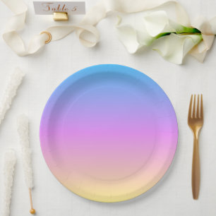 beautiful pastel dream colors gradient blur pappteller