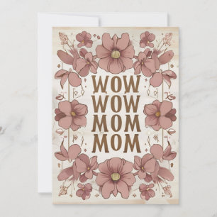 Beautiful Pastel Mütter Day Card Einladung