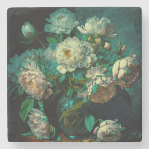 Beautiful Peony Blume Getränke Coaster Steinuntersetzer