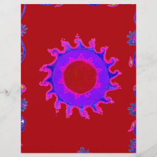 Beautiful phantastisch India Motif Mendi Art Desig Briefbogen