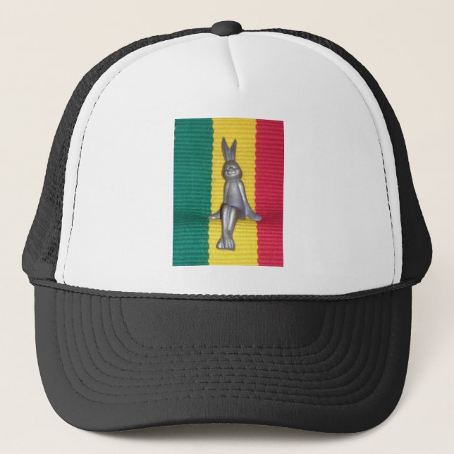 Beautiful phantastisch Rabbit Kingston Jamaica Truckerkappe (Vorderseite)