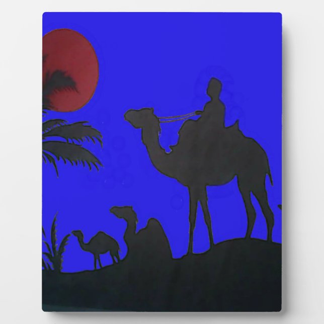 Beautiful Phantastisch Sunset Camel Safari Fotoplatte (Vorderseite)