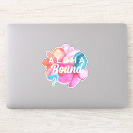Beautiful Pink Coral Aloha Blume Custom Sticker