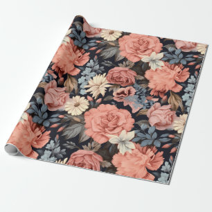 Beautiful Pink Vintag Blues Geschenkpapier