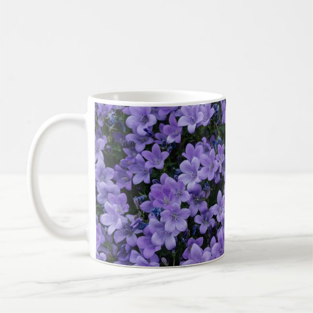 Beautiful Purple Blumen Coffee Tasse (Links)