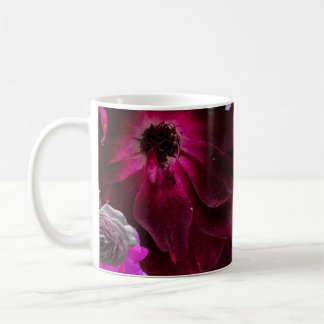 Beautiful Purple Rose Collage Kaffeetasse