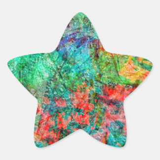Beautiful red abstract star sticker,Delight red  Stern-Aufkleber