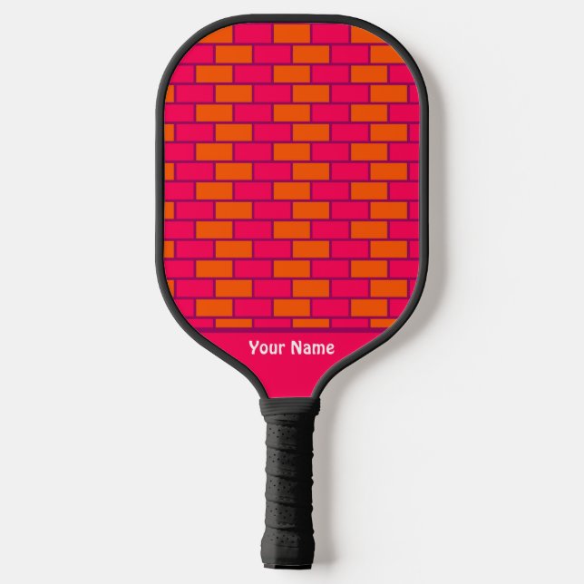 Beautiful Red Brick Modern Pro Pickleball Paddle (Rückseite)
