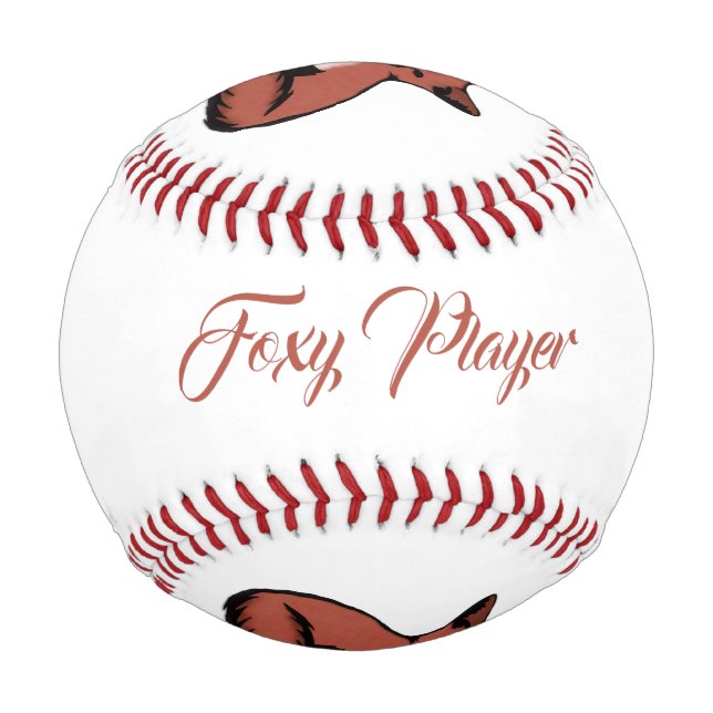 Beautiful Red Foxy Fox Baseball (Rückseite)