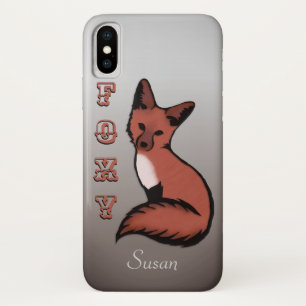 Beautiful Red Foxy Fox Name Case-Mate iPhone Hülle