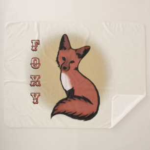 Beautiful Red Foxy Fox Sherpadecke