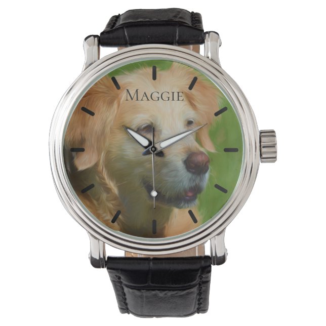 Beautiful Retriever Custom Personalisiert Armbanduhr (Vorderseite)