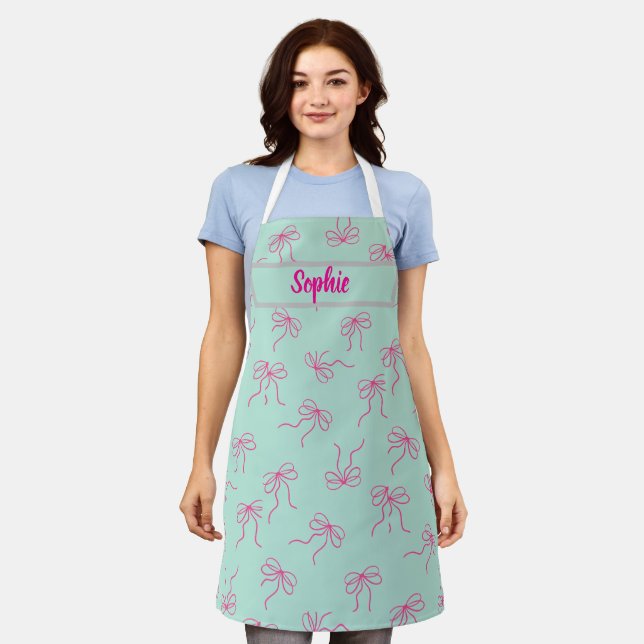 Beautiful ribbon style apron  schürze (Getragen)