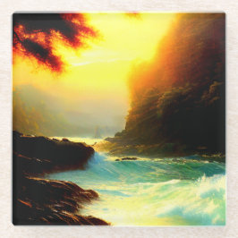 Beautiful River Art Untersetzer