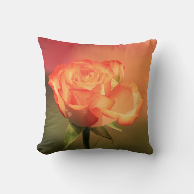 Beautiful Romantic Rose Fotograph Kissen (Vorderseite)
