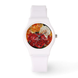 Beautiful Rose Bouquet Armbanduhr