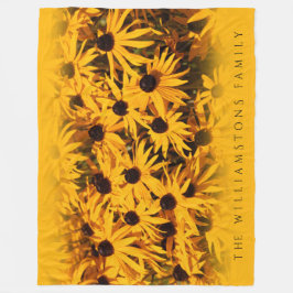 Beautiful Rudbeckia Fulgida / Orange Coneflowers Fleecedecke