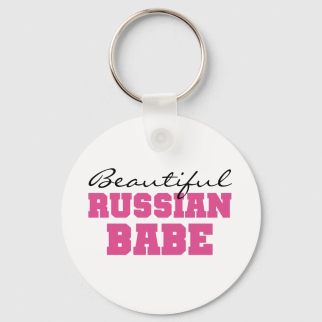 Beautiful Russian Babe Schlüsselanhänger (Vorderseite)