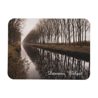 Beautiful Schipdonk Canal in Autumn, Damme Magnet