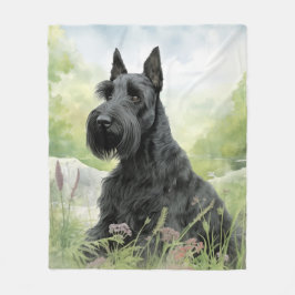Beautiful Scottie Fleecedecke