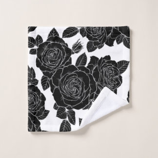 Beautiful seamless black and white monochrome