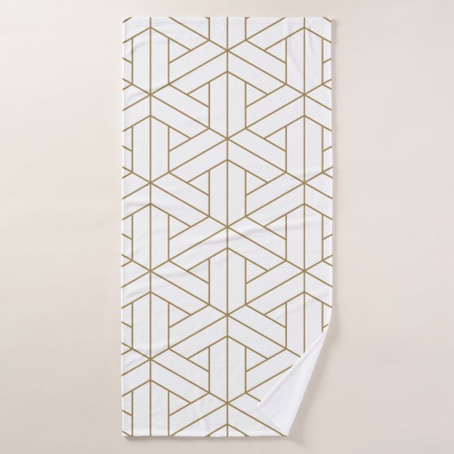 Beautiful Seamless Muster japanese shoji kumiko,  Badehandtuch (Badehandtuch)