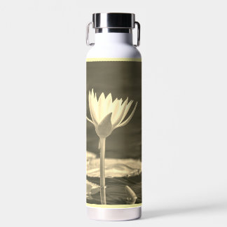 Beautiful sepia water lily trinkflasche