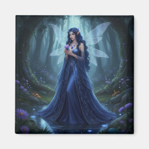 Beautiful September Sapphire Fairy Magnet