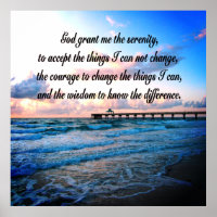 BEAUTIFUL SERENITY PRAYER OCEAN SCENE