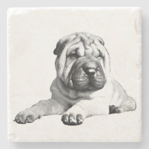 Beautiful Shar Pei Marble Untersetzer