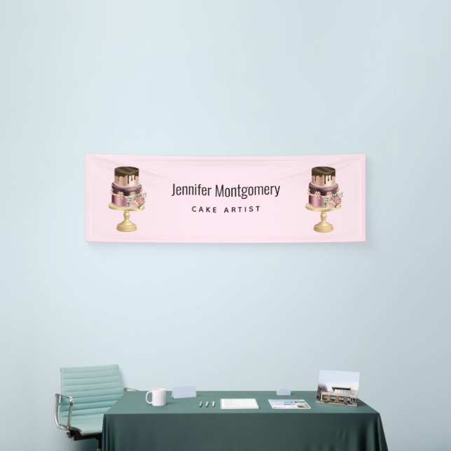 Beautiful Shiny Glam Party Cake Business Banner (Messeveranstaltung)