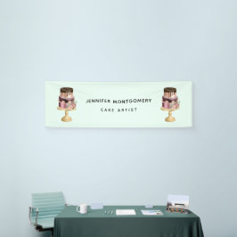 Beautiful Shiny Glam Party Cake Business Banner