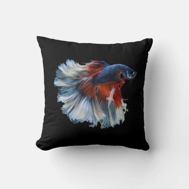 Beautiful Siamese Betta Fish Kissen (Vorderseite)