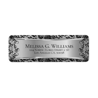 Beautiful Silver And Black Damasks & Lace