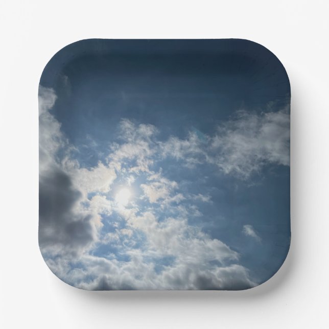 Beautiful Sky#2 Pappteller (Vorderseite)