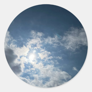 Beautiful Sky#2 Runder Aufkleber