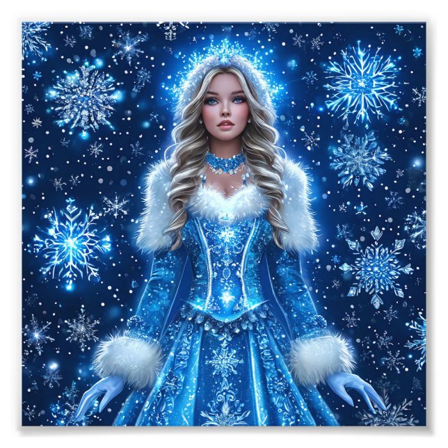 Beautiful Snow Maiden Fotodruck (Vorne)