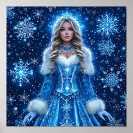 Beautiful Snow Maiden Poster