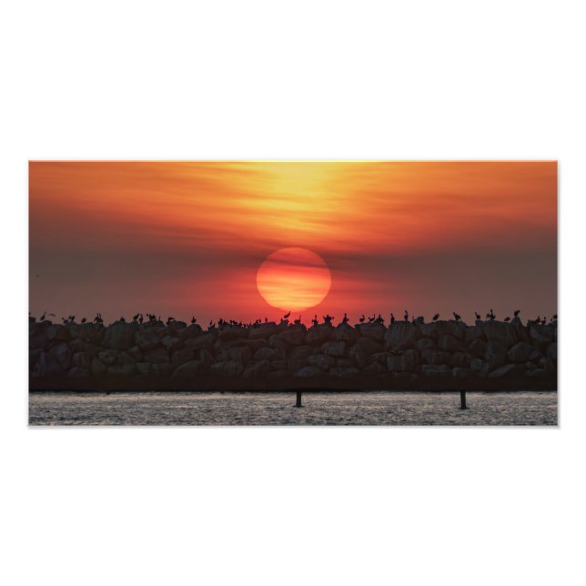 Beautiful Sunset Colors - Marina Del Rey, CA Fotodruck (Vorne)
