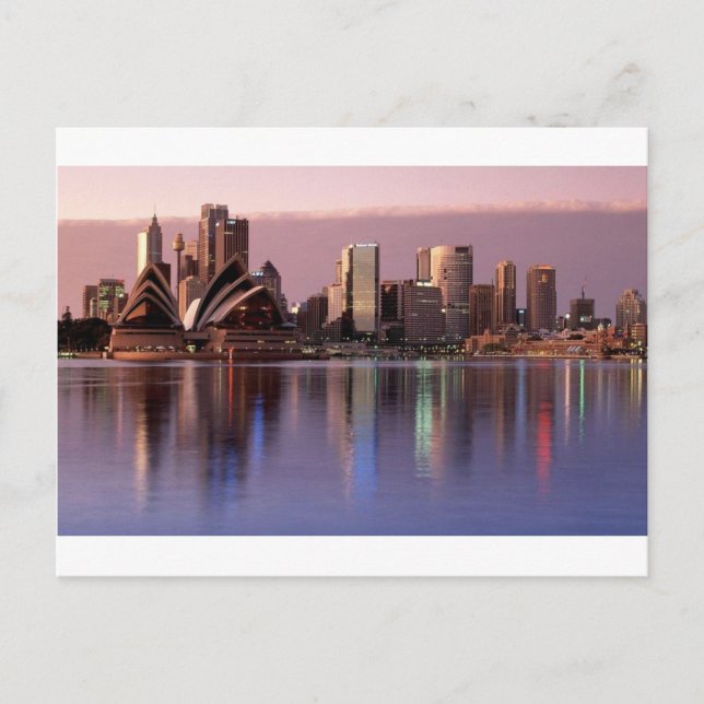 Beautiful Sydney Skyline Postkarte (Vorderseite)