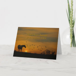 Beautiful Sympathy Card for the Loss of a Horse Karte