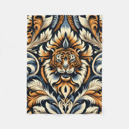 Beautiful Tiger Fleecedecke