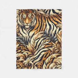 Beautiful Tiger Fleecedecke