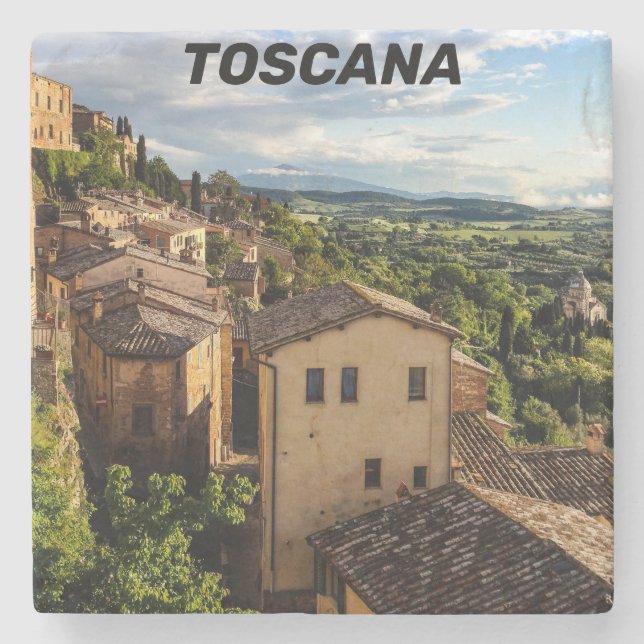 Beautiful Toscana - Italien Steinuntersetzer (Vorderseite)