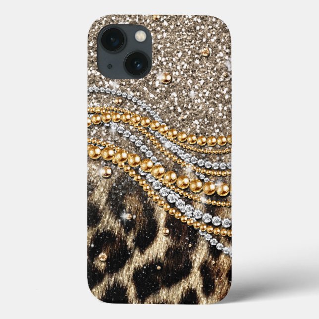 Beautiful Trendy Leopard Imitate Animal Print Case (Rückseite)