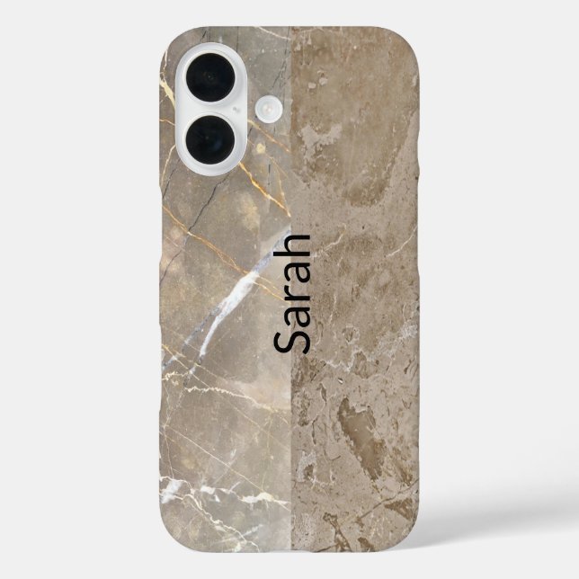Beautiful Trendy Marble iPhone 16 Hülle (Rückseite)